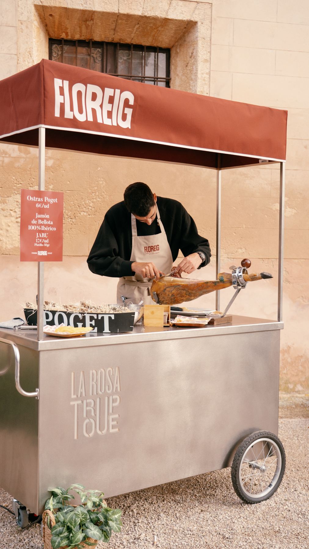 Puesto de jamón